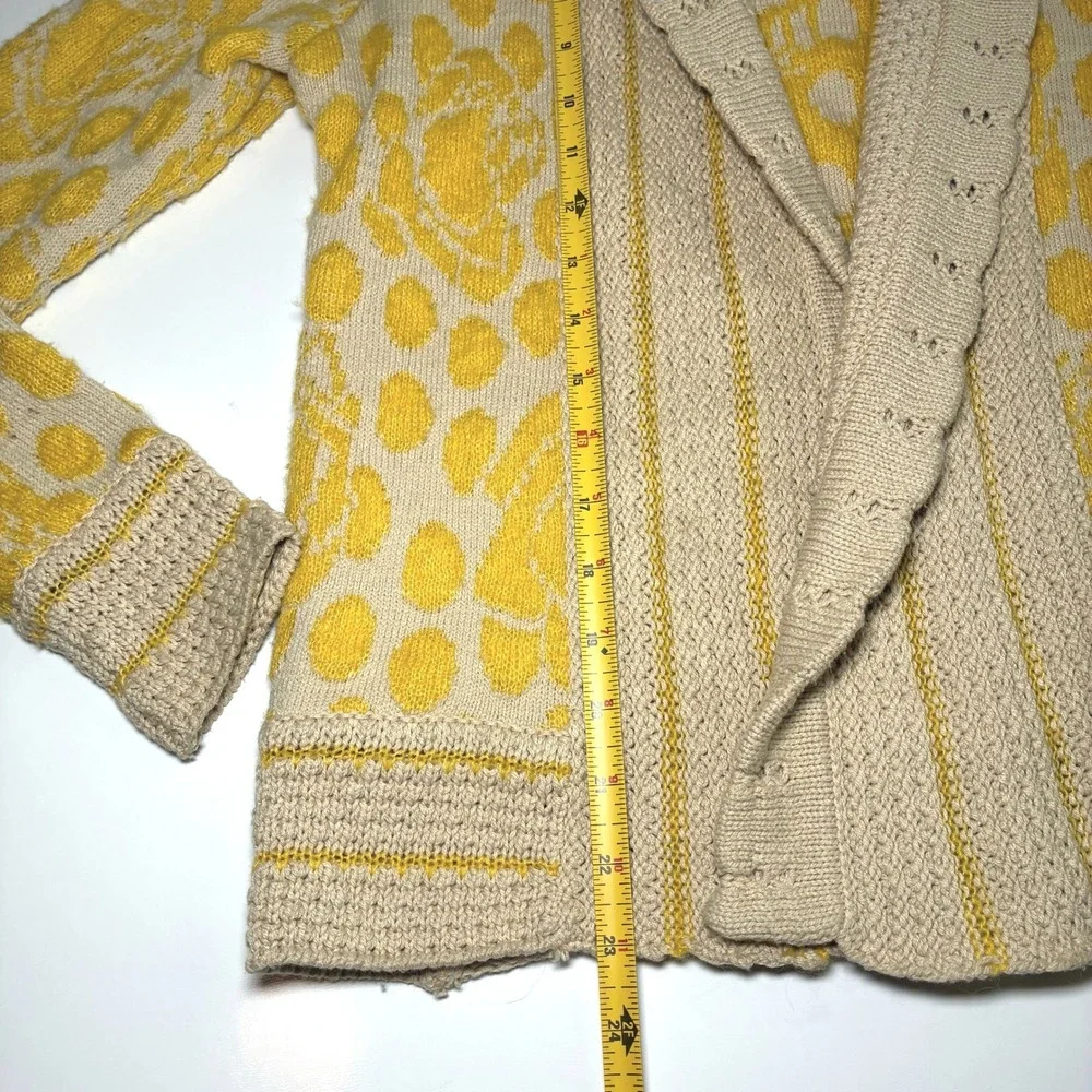 Cooperative Chunk Shawl Open Knit Cardigan Mohair Blend Boho Prep Academia Small